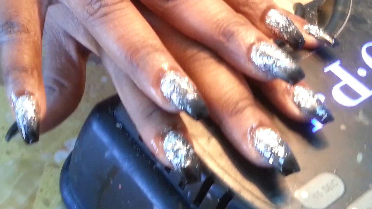 Black Powder Panther  Fingers  Nail.