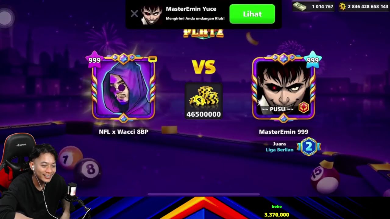 8 BALL POOL TRICKSHOT & KISS SHOT BERLIN/VANICE NFL x WACCI 8BP 999 LEVEL 😱😱