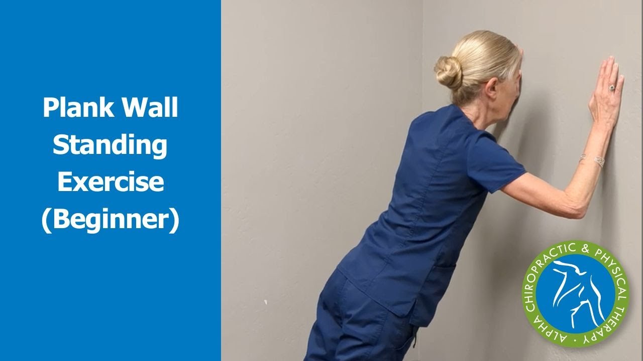 Plank Wall Standing Exercise (Beginner)