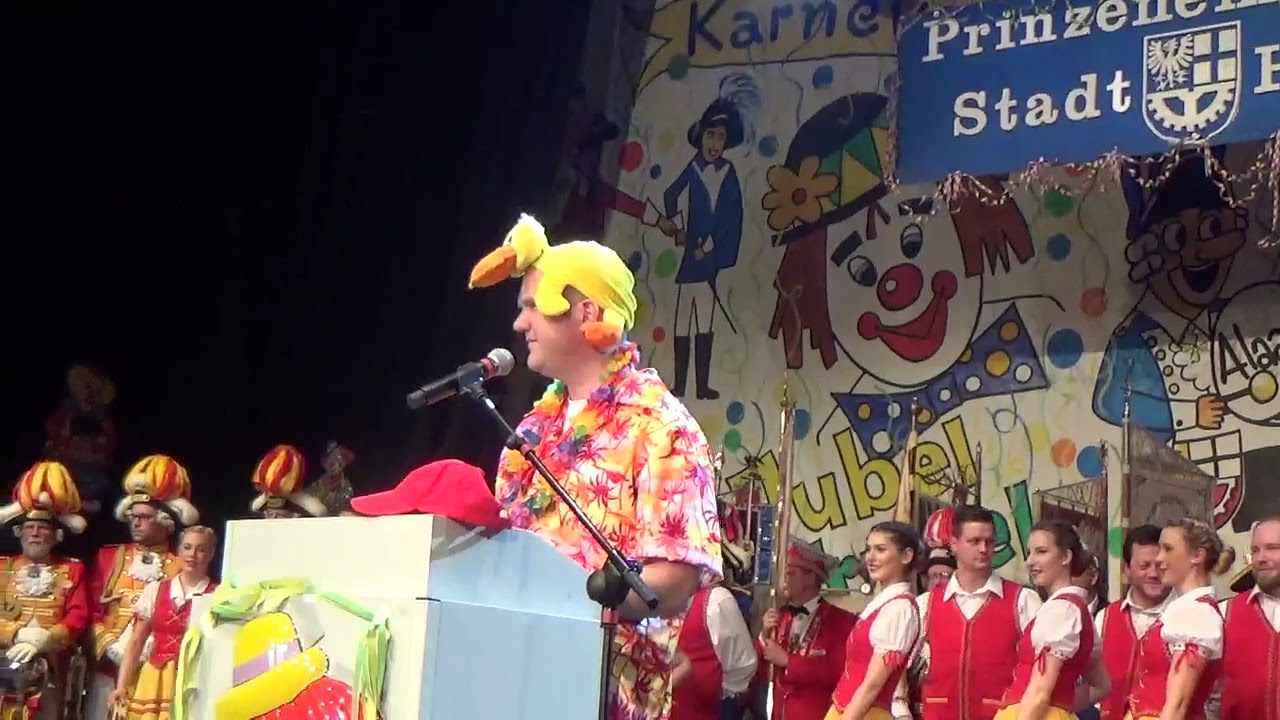 Tollitätenempfang der Stadt Hürth 2018  Der Bademeister in der Bütt