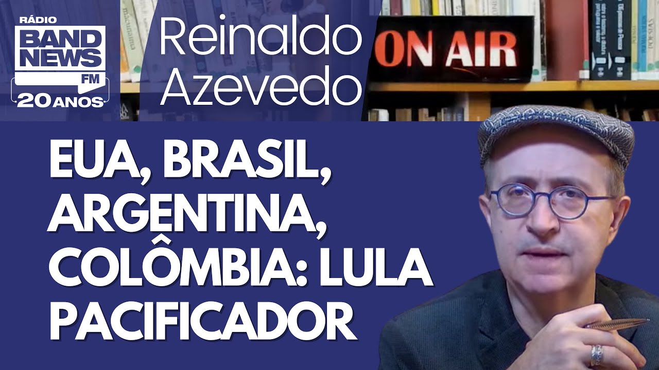 Reinaldo: Trump: “Argentina acabando”; Tarcísio concorda? Ataque bruta à Colômbia; Lula pacificador