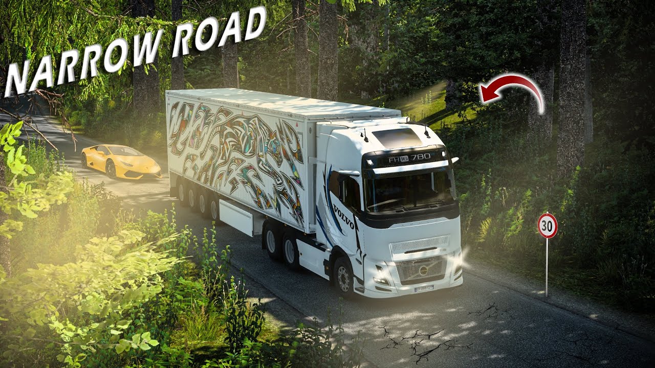 Driving Through Narrow Road on Island 🏝️ ETS2