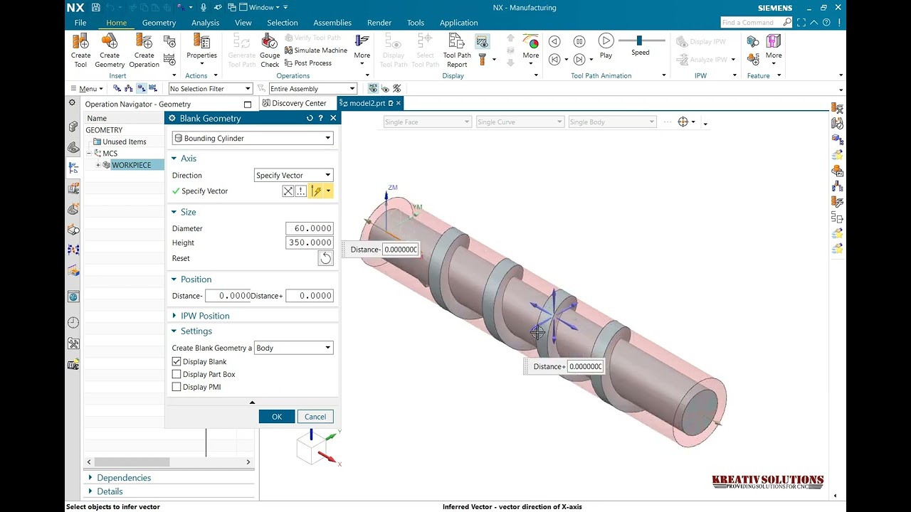 SIEMENS NX - Rotary Roughing