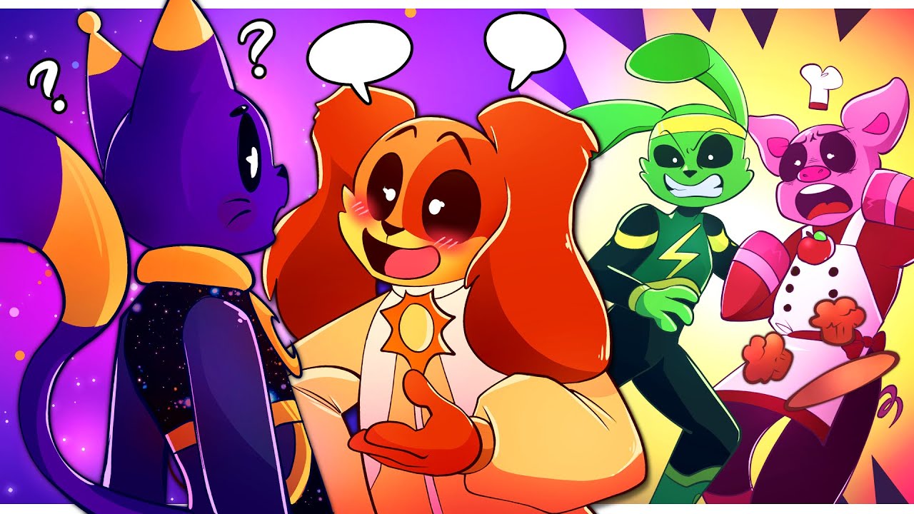 DogDay X CatNap и космические приключения улыбающегося зверька 2 | Poppy Playtime, глава 3┃Comic Dub