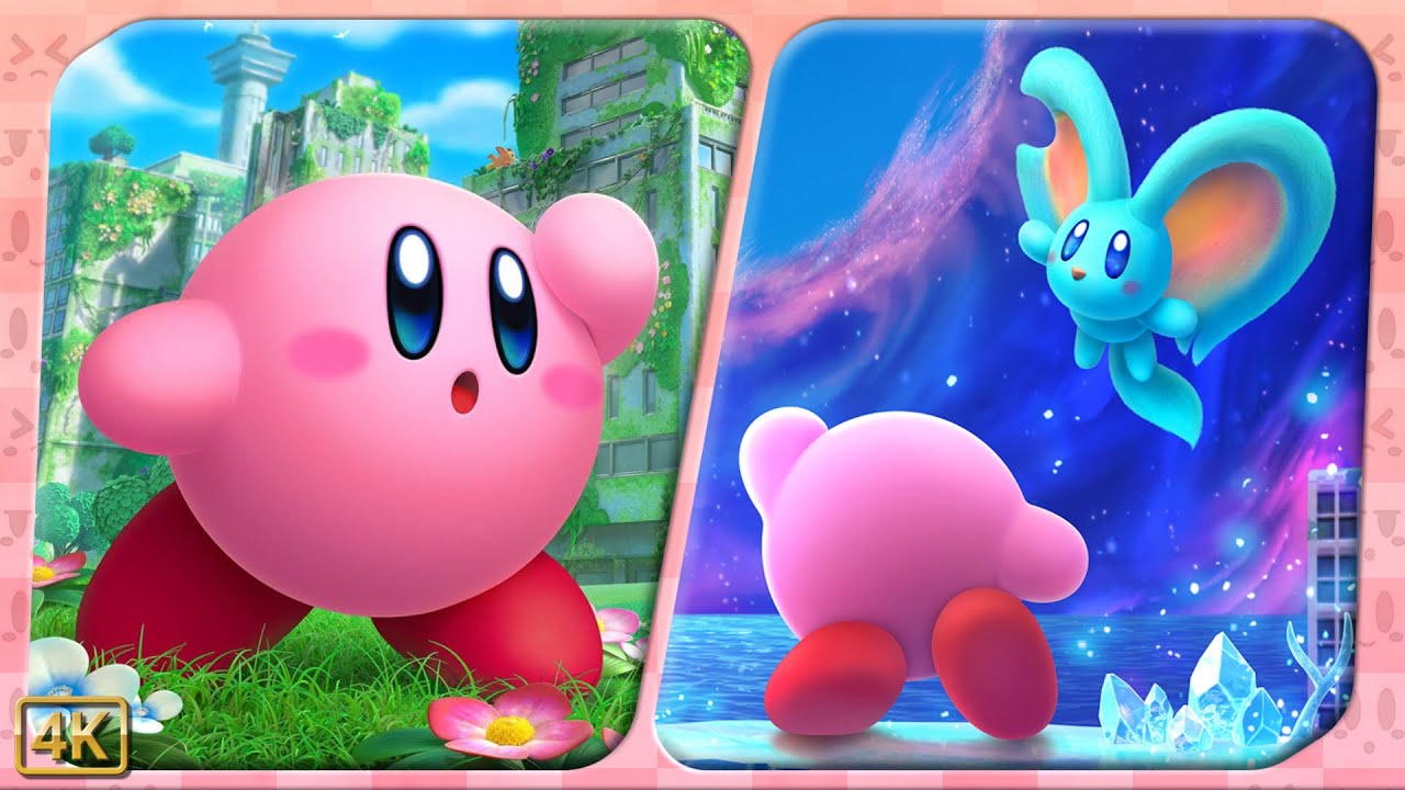 Kirby and the Forgotten Land + Star-Crossed World ⁴ᴷ Full Playthrough 100%