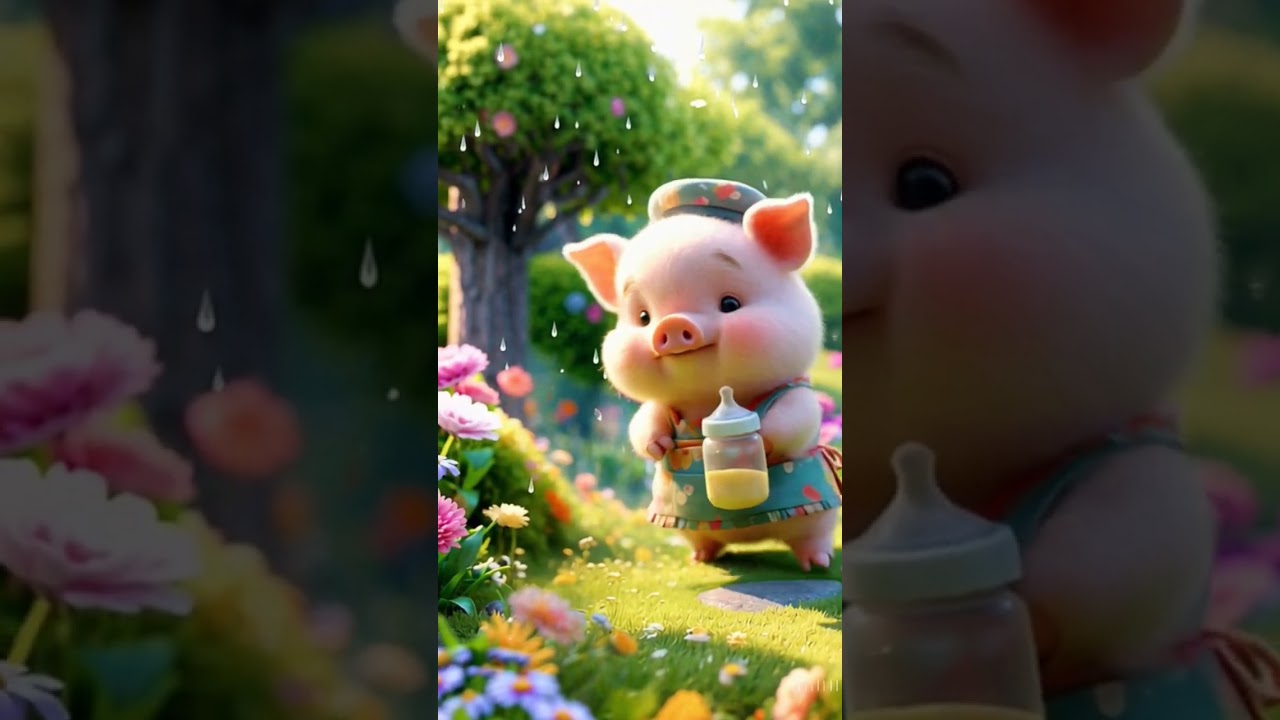 du di dudi dam dam piggy dance #kids #shorts #pigdancevideo #ratdancevideo #catdancevideo #funny
