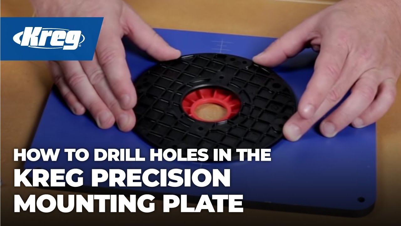 How to Drill Mounting Holes in the Kreg Precision Insert Plate
