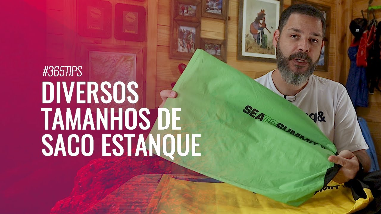 Comparando tamanho dos Sacos Estanque da Sea to Summit disponíveis no Brasil | Vídeo 339 de 365
