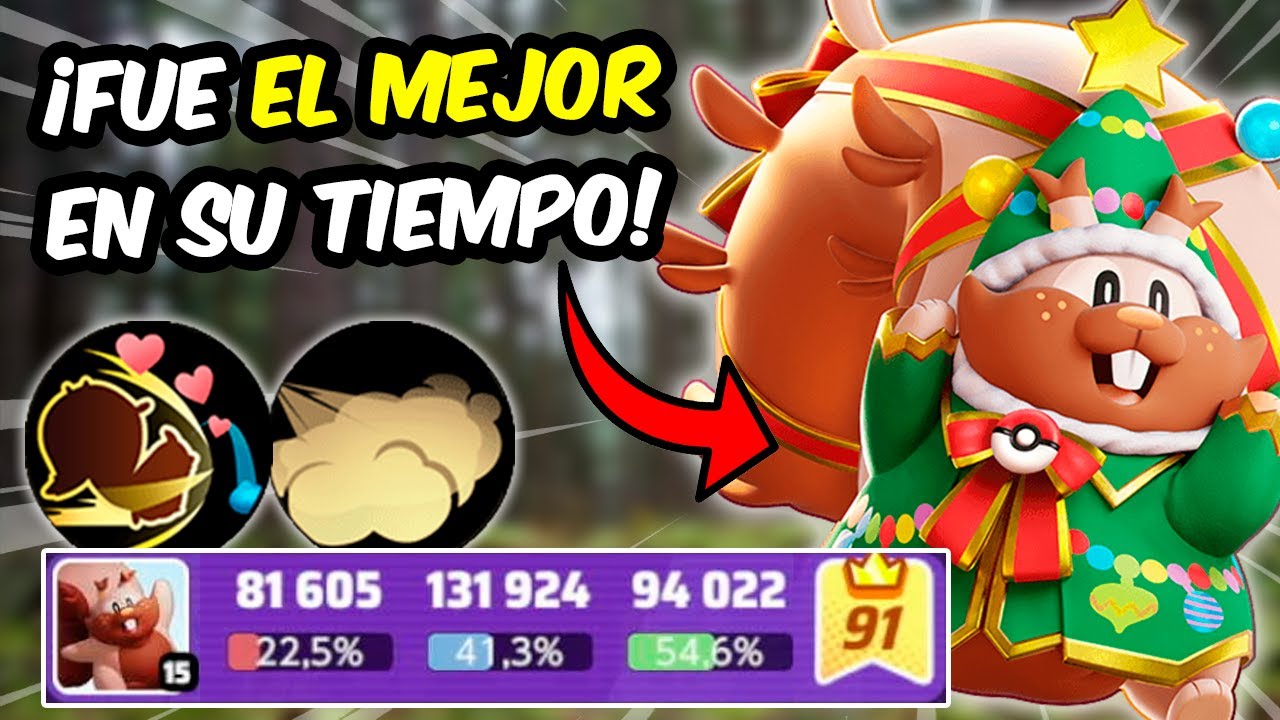 SOLO ESTE MOVESET ES EL CORRECTO CON GREEDENT ⚠️ Guía, build, medallas y gameplay | Pokemon Unite