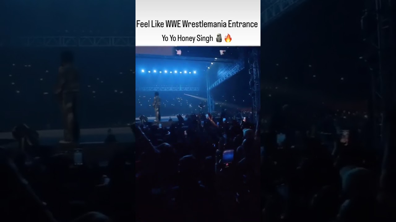 Yo yo honey Singh entry in ap concert #trending #yoyo #honeysingh #apdhillon #trending