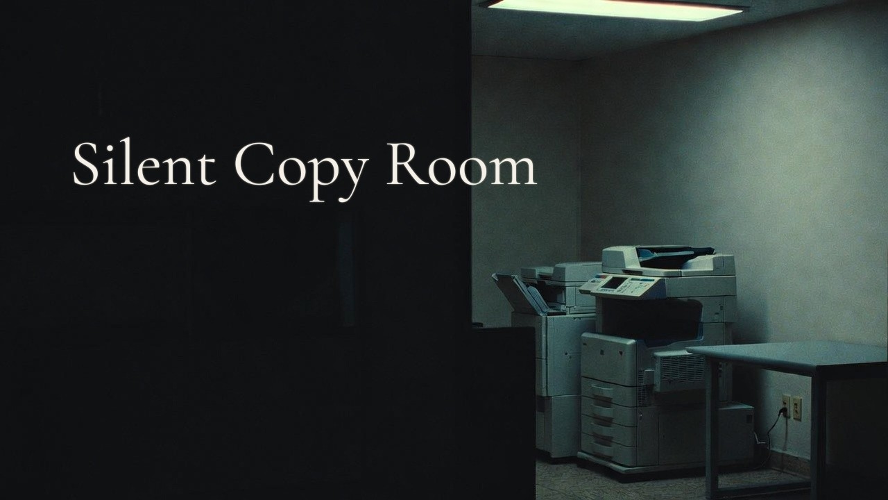 Watching a Copy Room Desk at Night. Boring Night Routine Sleep Story (3 Hours)