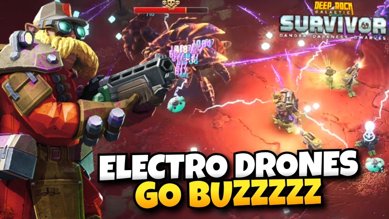 Electro Drones Go Buzzz On Hazard 5 | Deep Rock Galactic: Survivor