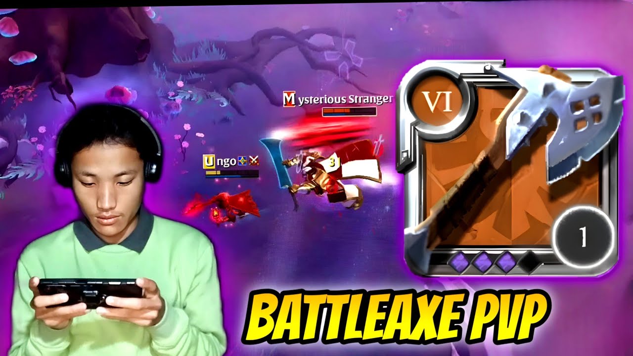 Battleaxe 🪓 solo mist PvP || Mobile gameplay|| Albion online
