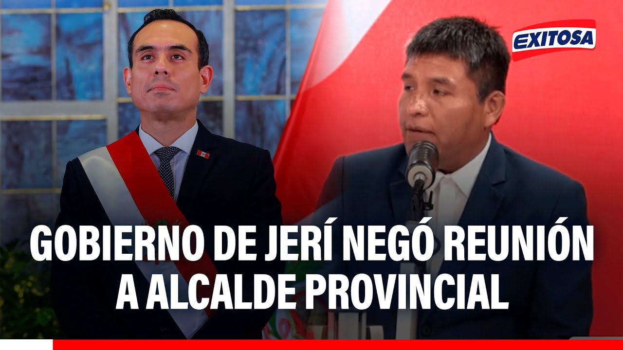 🔴🔵 Gobierno de Jerí negó reunión a alcalde provincial: 