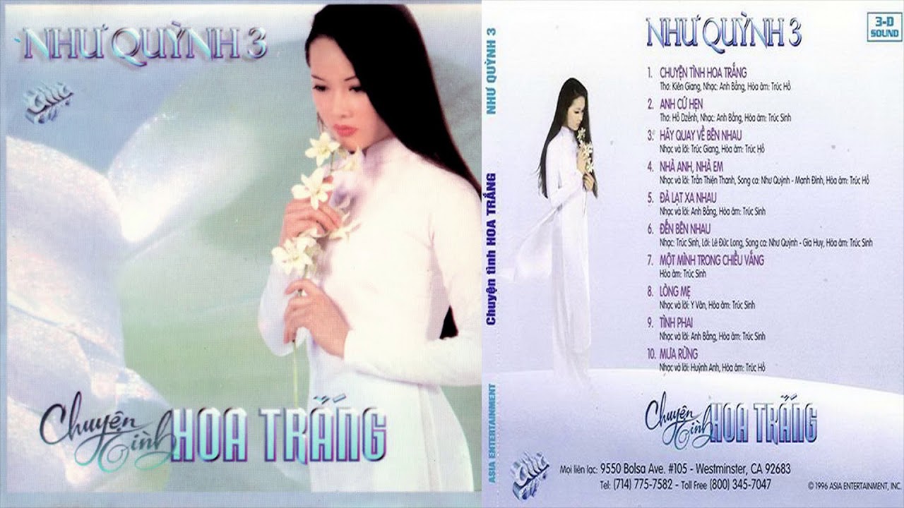 CD Như Quỳnh 3  - Chuyện Tình Hoa Trắng [ASIA CD84]