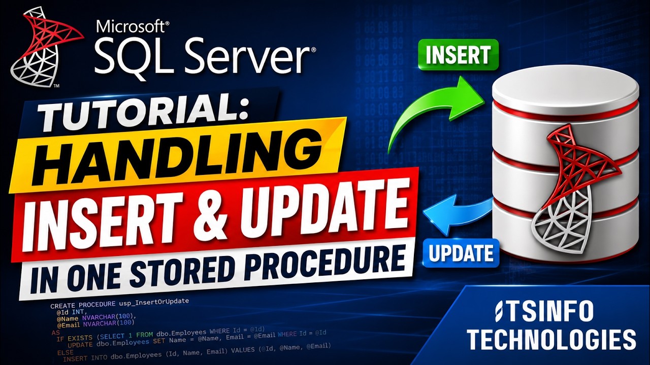 SQL Server stored procedure if exists update else insert example