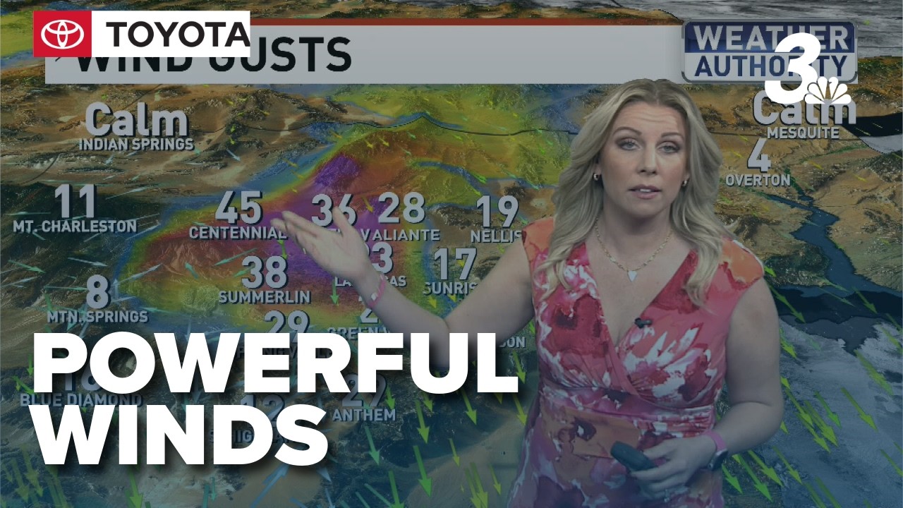 Windy weather blows into Las Vegas, advisory extended into weekend
