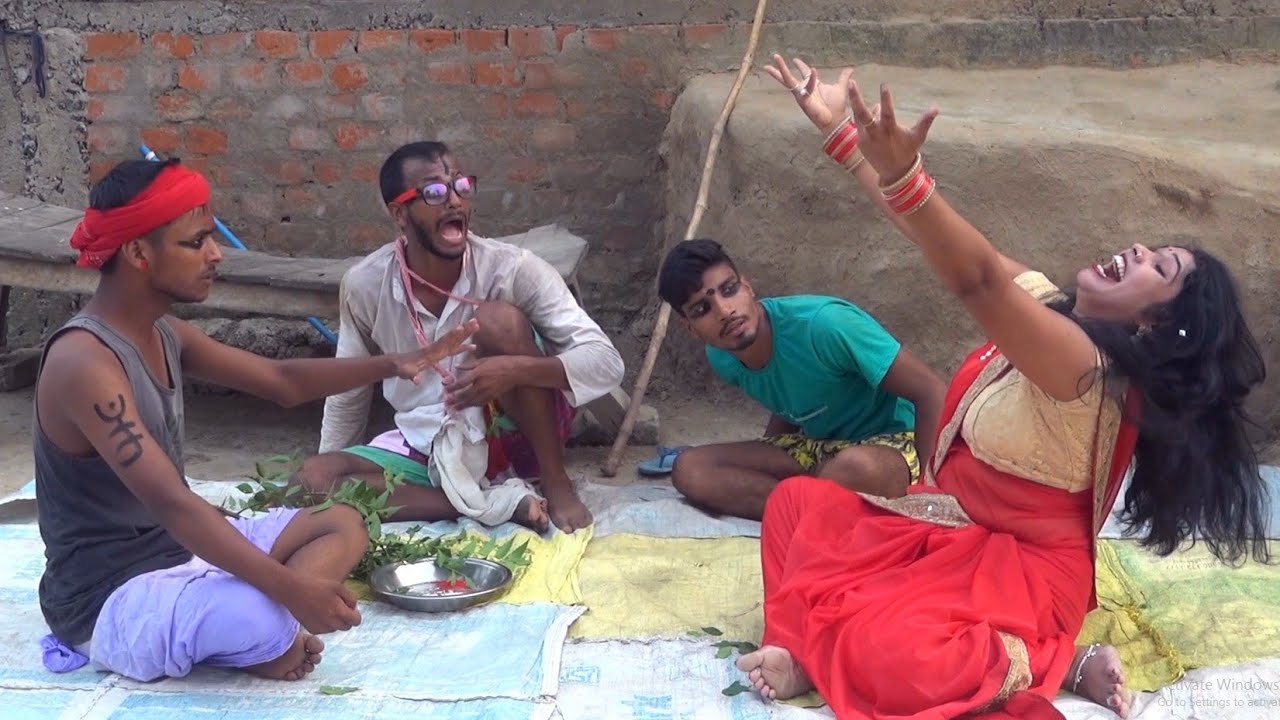 चिरकुटवा पतोहिया के लेके दुर्गा पूजा दशहरा के मेला घुमावे चलल बीच रास्ता मे धईलस भूत ||रियल मे देखीए