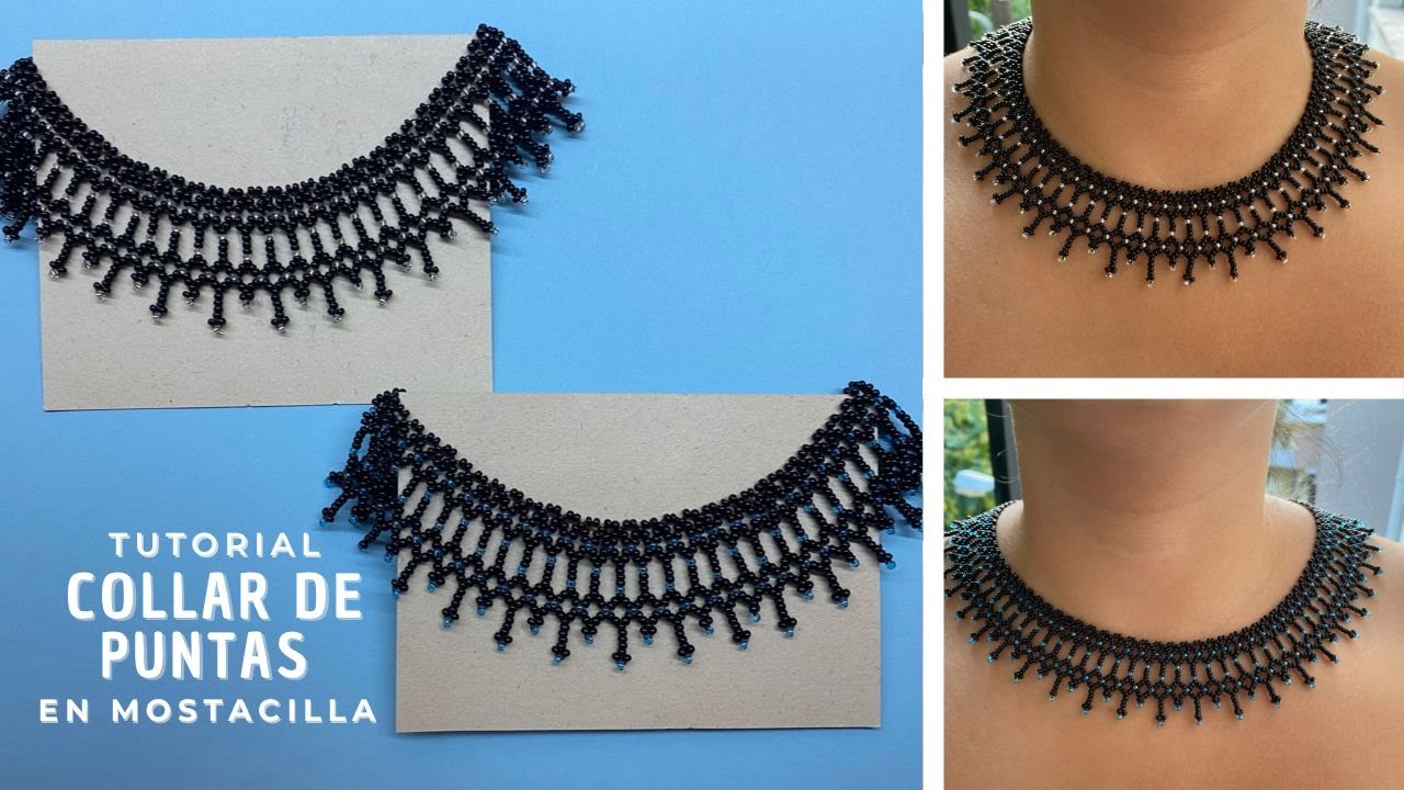 Collar de puntas en mostacilla / chaquira PASO A PASO