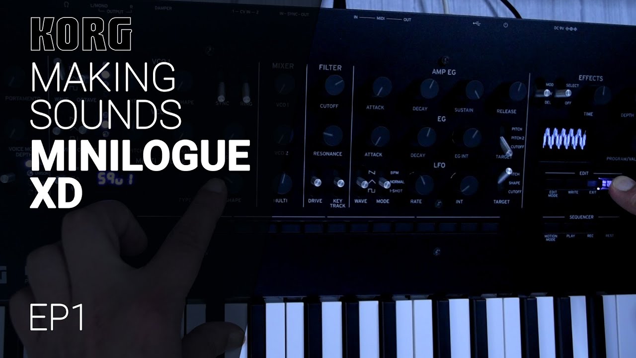 Making sounds with MINILOGUE XD tutorial - Episode 01 - Keys & Pad
