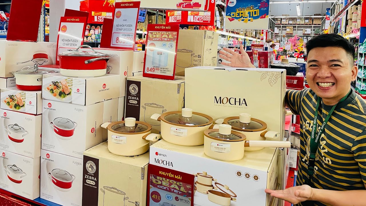 SIÊU THỊ MEGA SAIGON Hàng TẾT Bếp Nướng, Nồi Hấp, Khuôn Bánh Về Ào Ạt