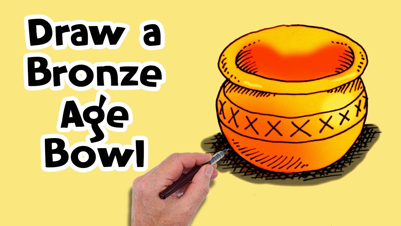 How to Draw a Bronze Age Bowl Real Easy