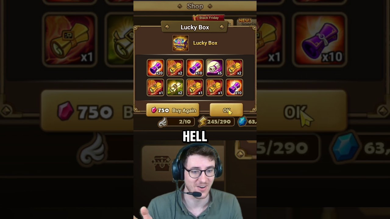 ONLY SCROLLS in FREE Lucky Magic Box Ticket?! - Summoners War