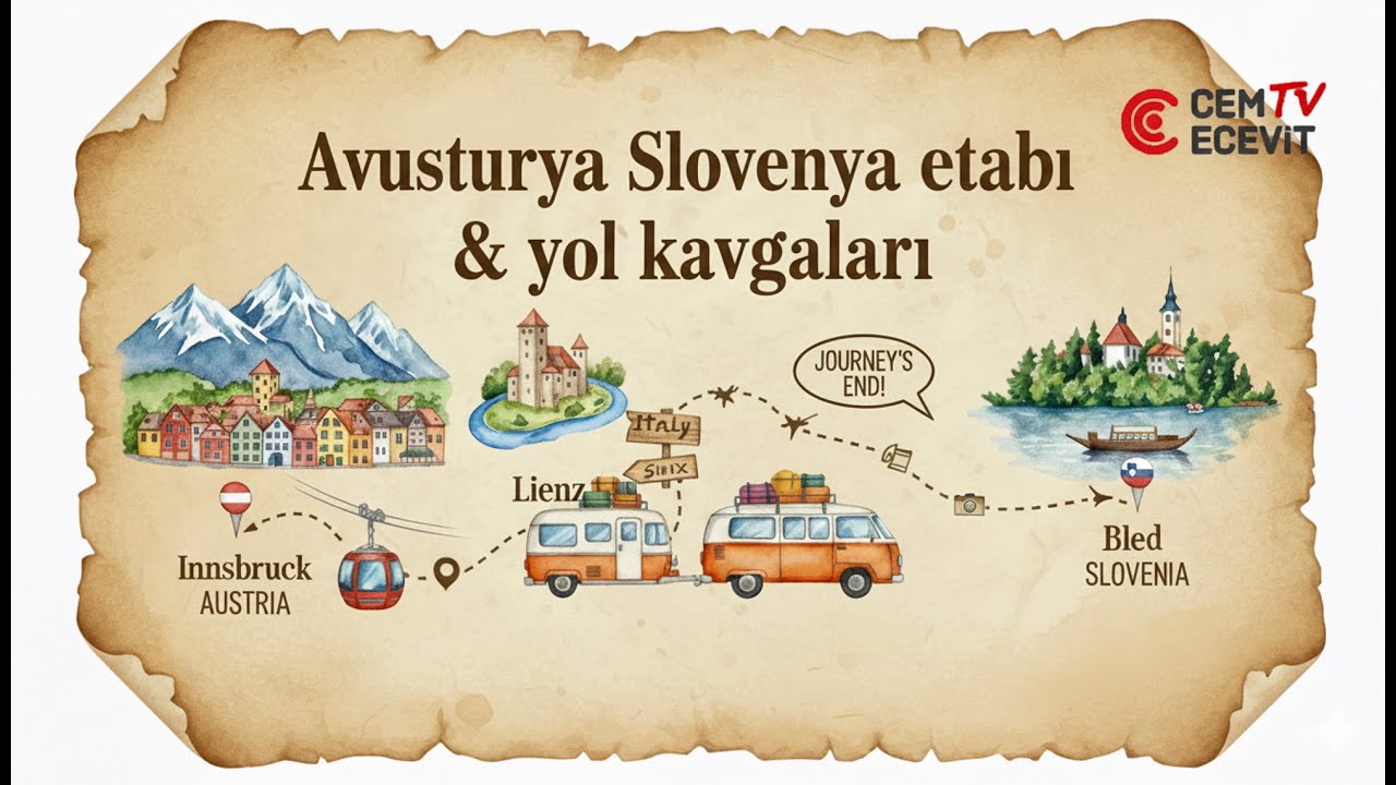 Karavan ile Avusturya Slovenya etabı & yol kavgaları / Austria - Slovenia stage & road rage