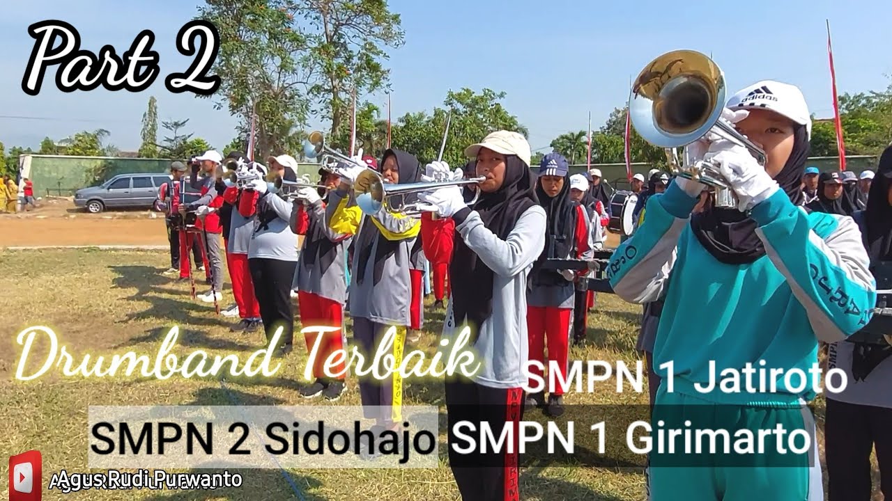 Gladi Bersih Detik2 HUTRI ke 78 Drumband  SMPN 1 Jatiroto, 2 Sidoharjo & 1 Girimarto Wonogiri