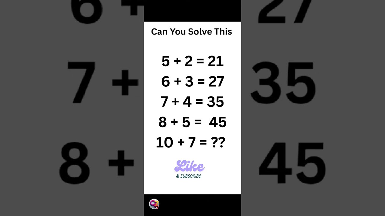 Can You Solve This Math Puzzle | क्या आप इस गणितीय पहेली को हल कर सकते हैं?