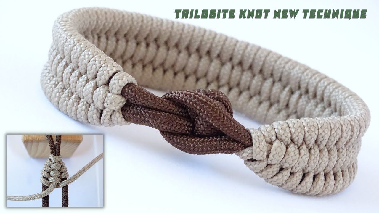 DIY Trilobite Survival Bracelet 2 Core 1 Working Strand - Knot and Loop Closure - Paracord Macrame
