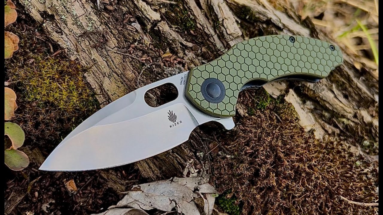 Це унікальне рішення від китайців! Нож Kizer Roach Mini V3477