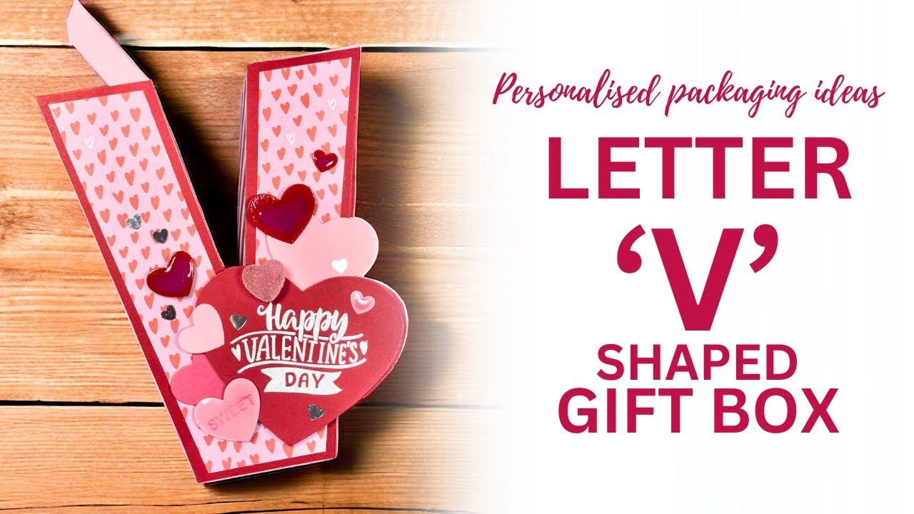 Letter V Shaped Gift Box | Unusual Packaging Ideas | DIY Gift Boxes