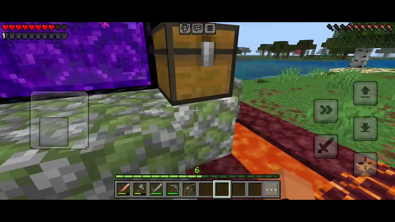 Jugando Minecraft 