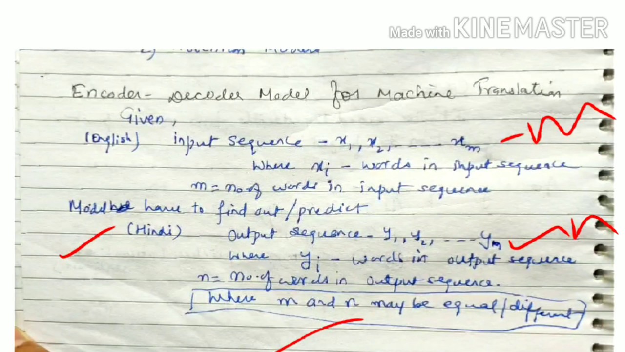 Machine translation using Encoder-Decoder Model - lecture 80/ machine learning