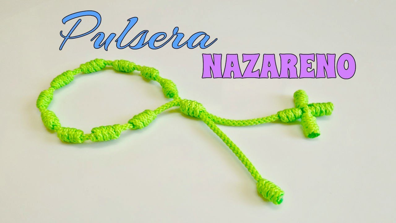 PULSERA de NUDOS FRANCISCANOS/NAZARENO/DECENARIO paso a paso.