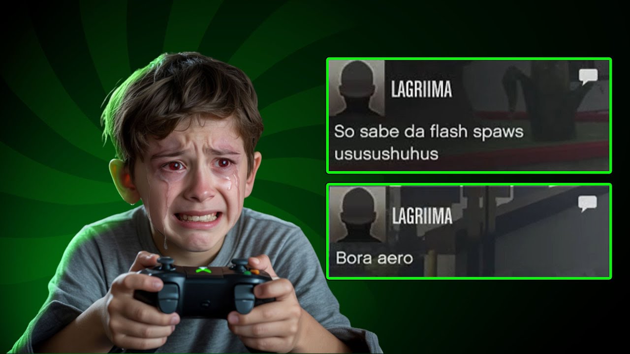 GTA 5 - 🎮 O TRYHARD “LÁGRIMA” ME CHAMOU PRO X1… MAS QUEM CHOROU FOI ELE 😢