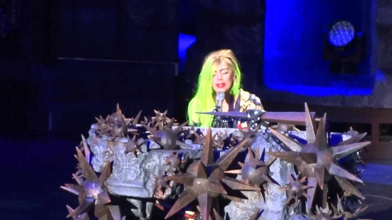 Lady Gaga starts crying during The Edge of Glory - St. Paul, MN BTWB 2-6-13