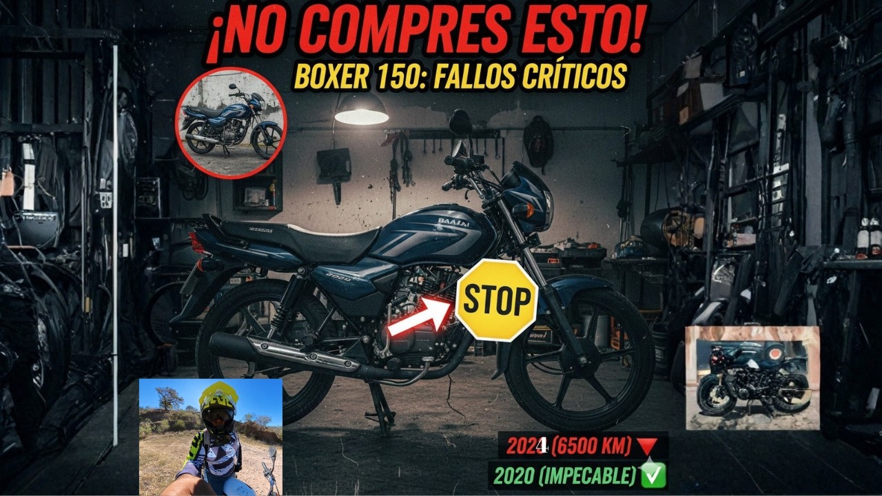 BAJAJ Boxer 150 (2024) 🚨 A LOS 6,500 KM: ¡Todo lo que FALLÓ! ¿PEOR que el modelo 2020?