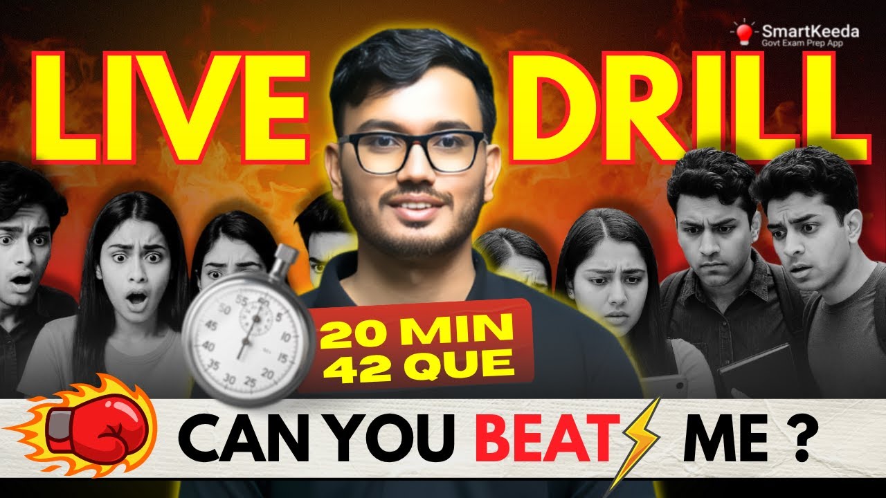 42 Ques in 20 Mins | Live Speed Drill With Nagesh Sir | Crack IBPS & SBI Clerk Prelims | Smartkeeda