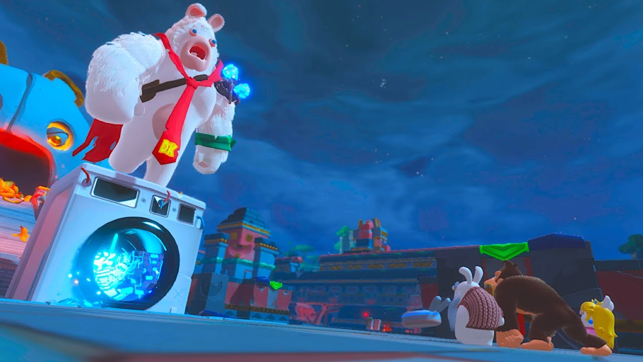 Donkey Kong Destroys Rabbid Kong Defense - Mario Rabbids Kingdom Battle