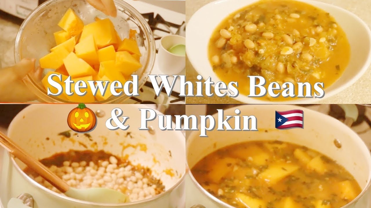 Boricua Style White Beans & Pumpkin Stew| Habichuelas Guisadas Con Calabaza| Vlogtober 2019| Day 2