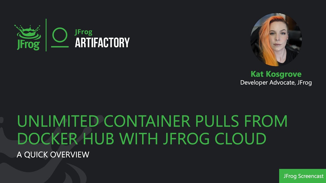 Unlimited Container Pulls from Docker Hub with JFrog Cloud