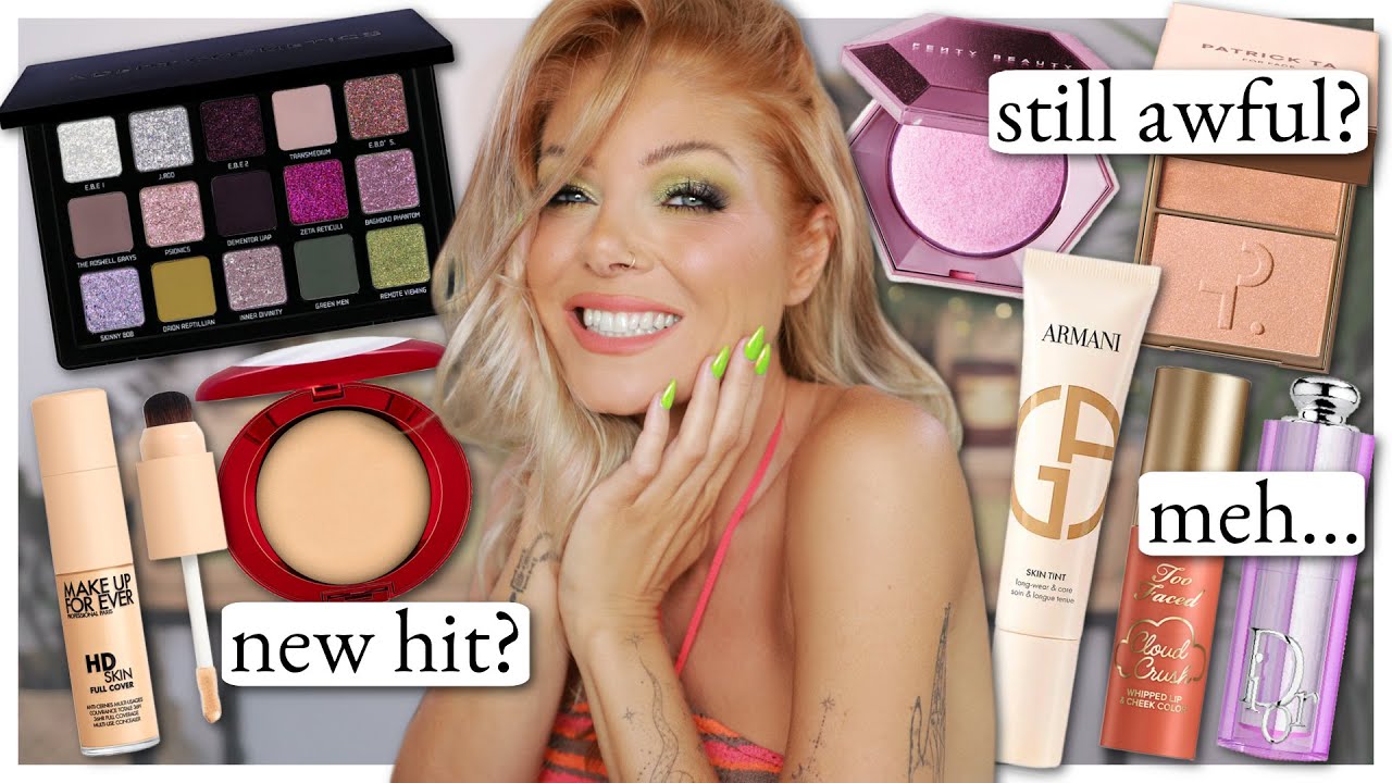IS THE NEW PATRICK TA ACTUALLY BETTER (or still awful...) New Hyped Makeup Try-On