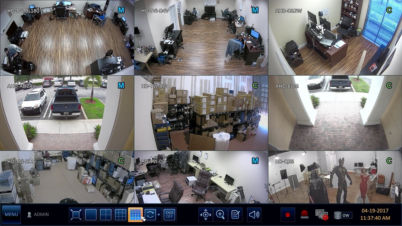 Easy to Use Interface on iDVR-PRO HD Video Surveillance DVRs