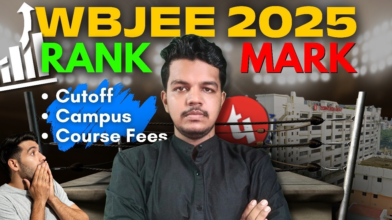 CUTOFF DIFFERENCE in WBJEE 2025 | Marks vs Rank | Techno India Details | College Fees