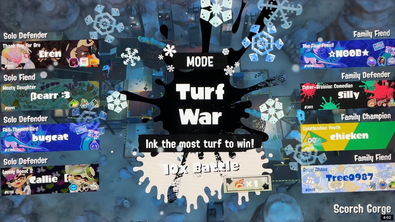 Splatoon￼ three turf wars ￼