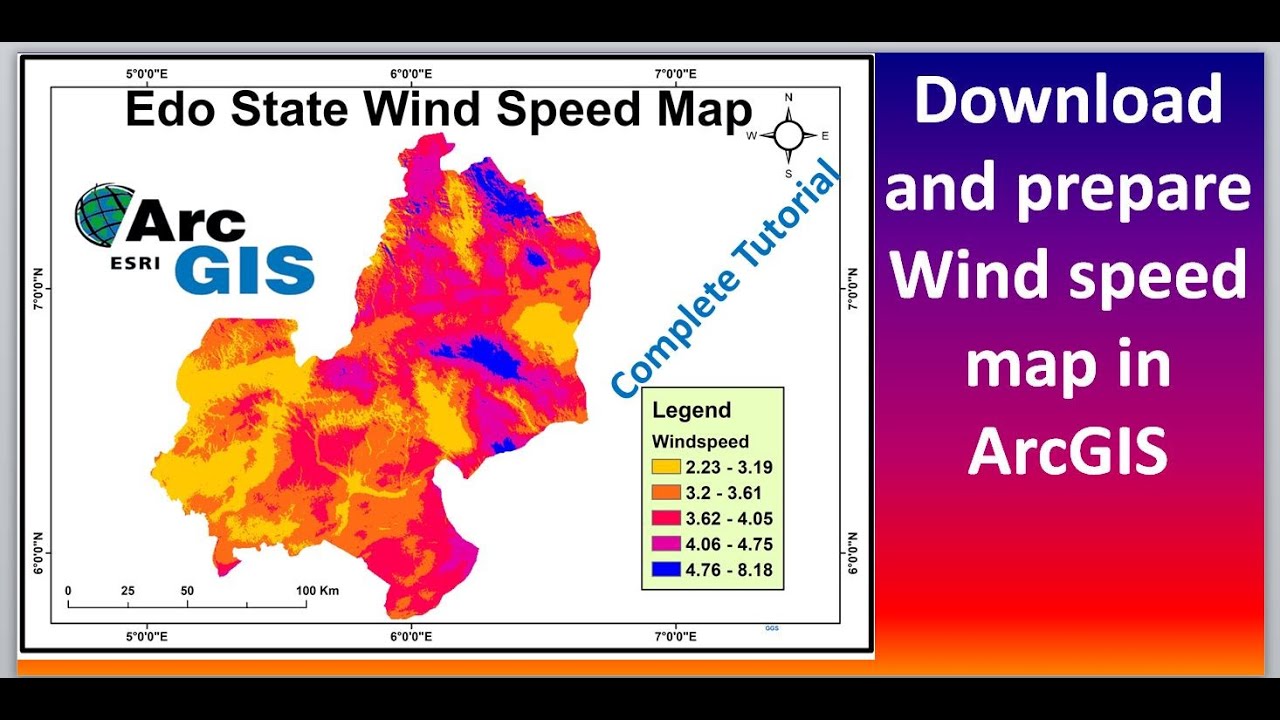 Download And Prepare Wind Speed Map In ArcGIS | Wind Energy Mapping