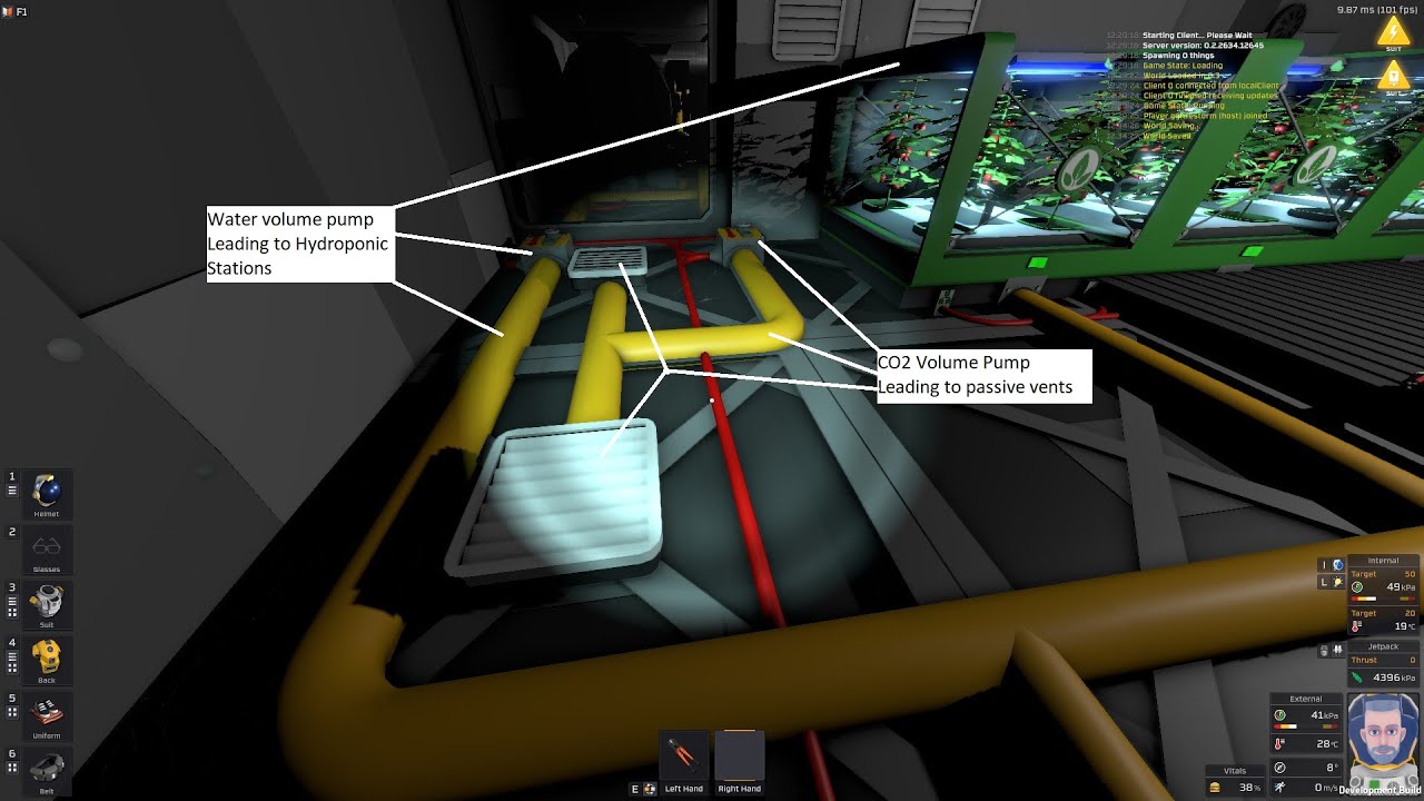 Stationeers - Indepth Tutorial Gas heating and cooling from Furnace.