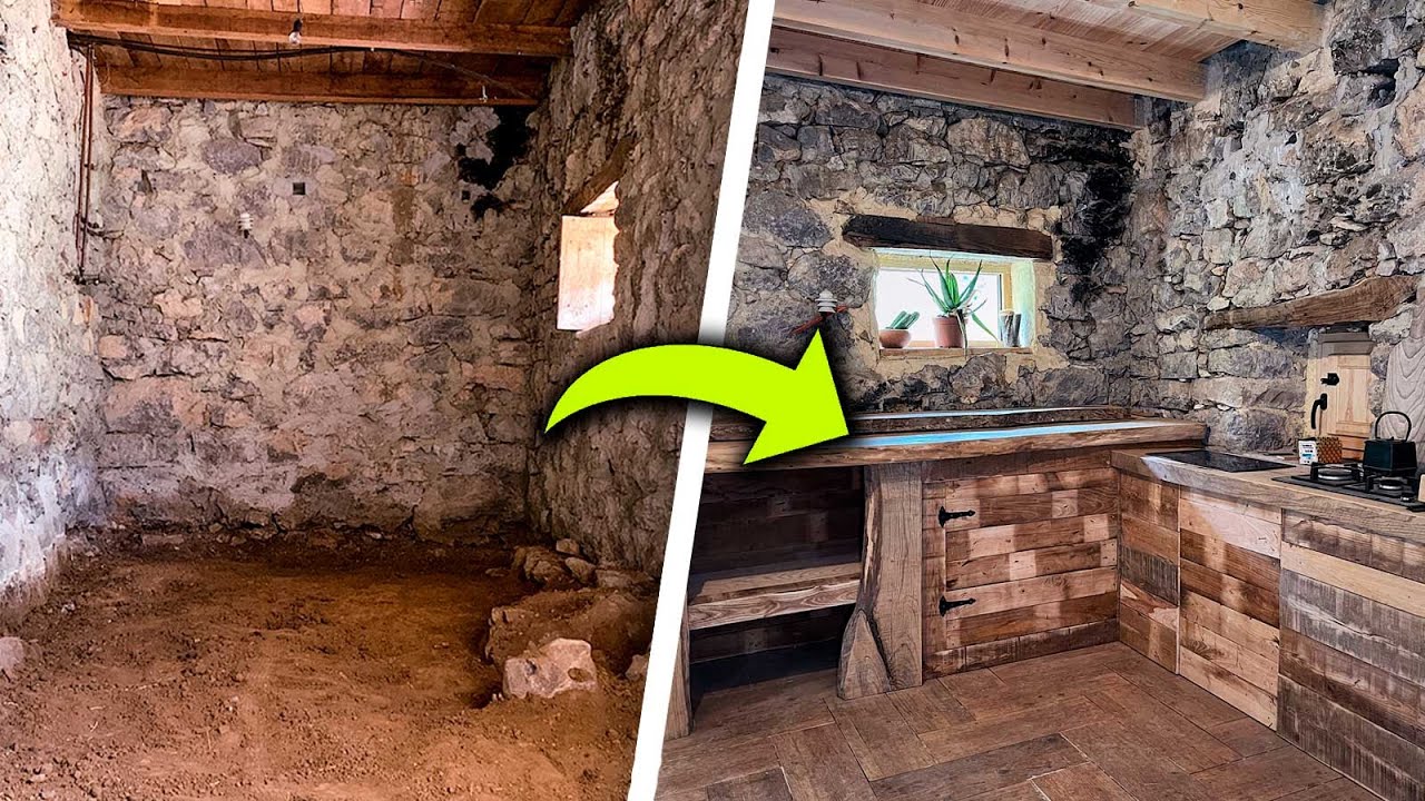 #42 😳 C&oacute;mo hacer COCINA R&uacute;stica en CABA&Ntilde;A ABANDONADA (en mitad del monte)